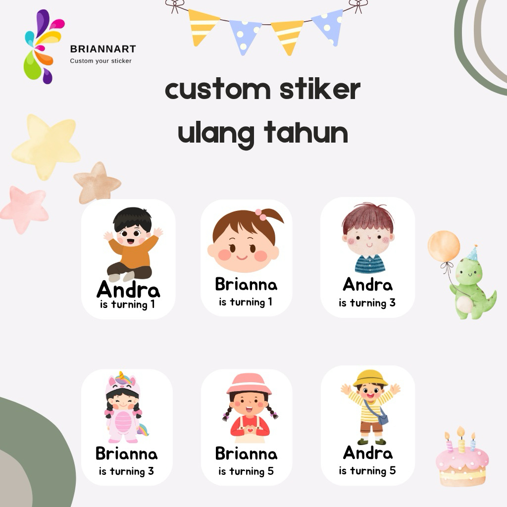 

[20 pcs] Sticker Birthday / Sticker Ulang Tahun Baby / Sticker Ulang Tahun Aesthetic