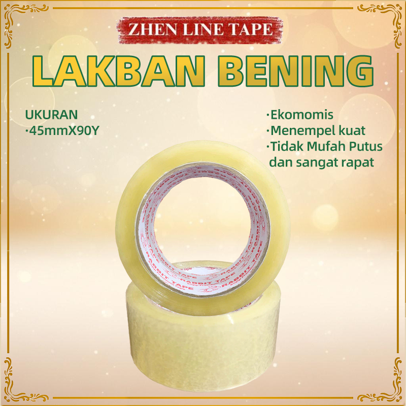 

Lakban Bening Full Kualitas 45mm x 90yard - Bahan PP Perekat Kuat Tahan Air