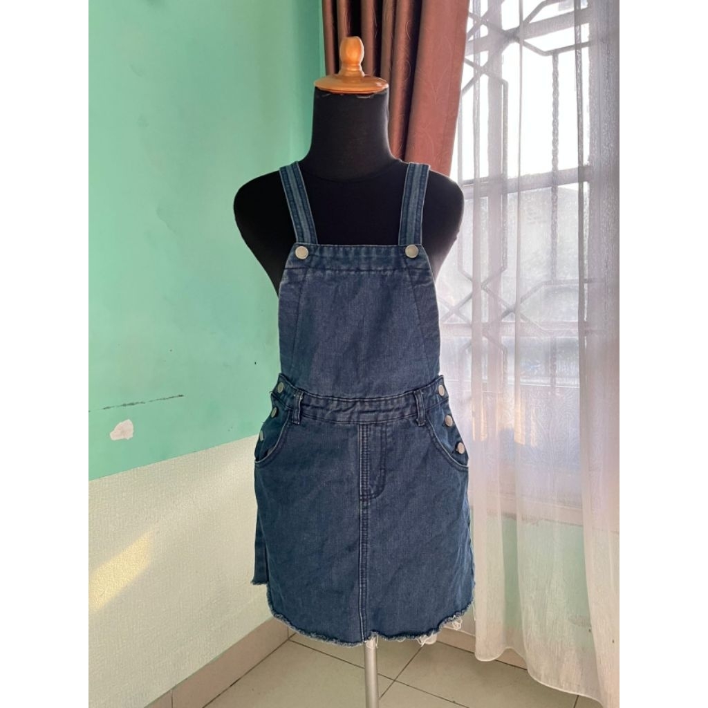 overall/dress/ baju kodok rok jeans