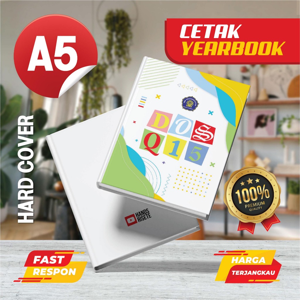 

A5 Hard Cover - Jasa Cetak buku Tahunan Sekolah /Yearbook SD SMP SMA