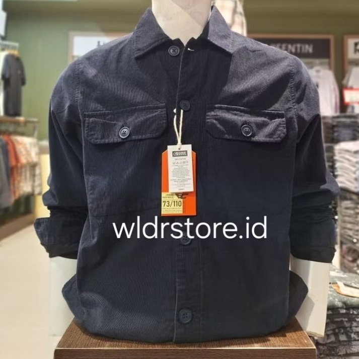 KEMEJA JAKET PRIA CORDUROY BRAND CARDINAL ORIGINAL EALAR00026 NAVY