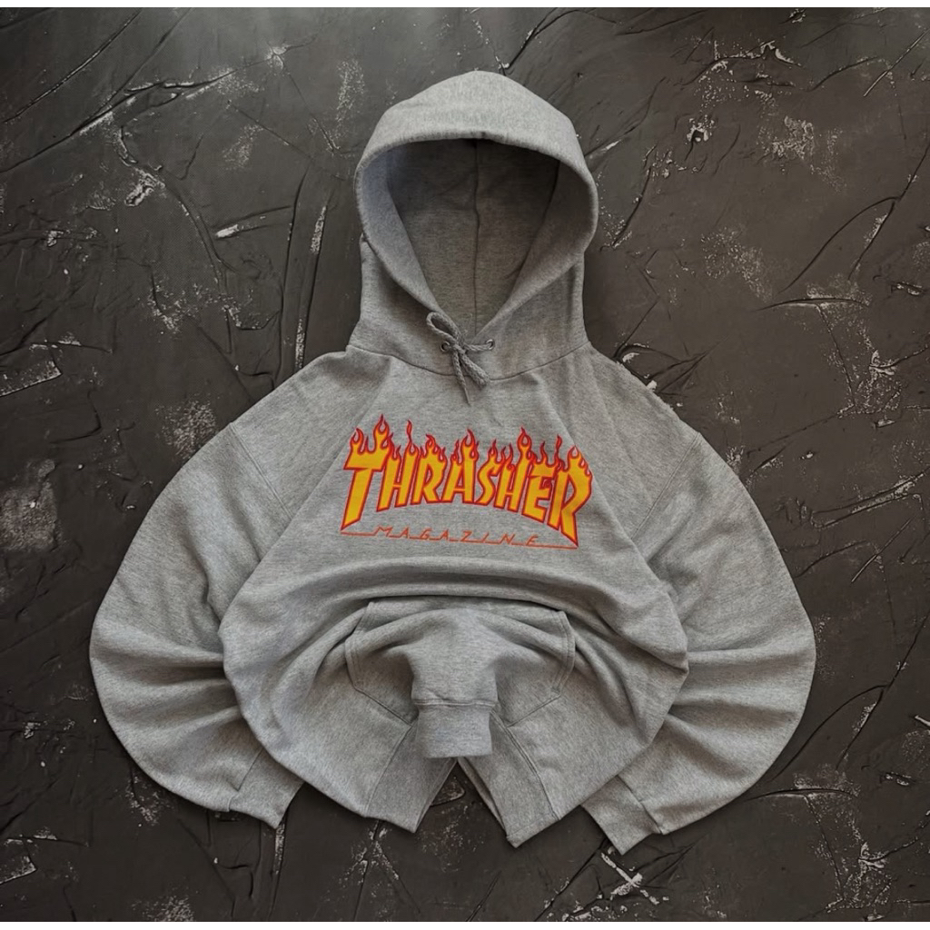 New Jaket hoodie thrasher Abu misty unisex full tag 1:1 Miror hoodie pria thrasher