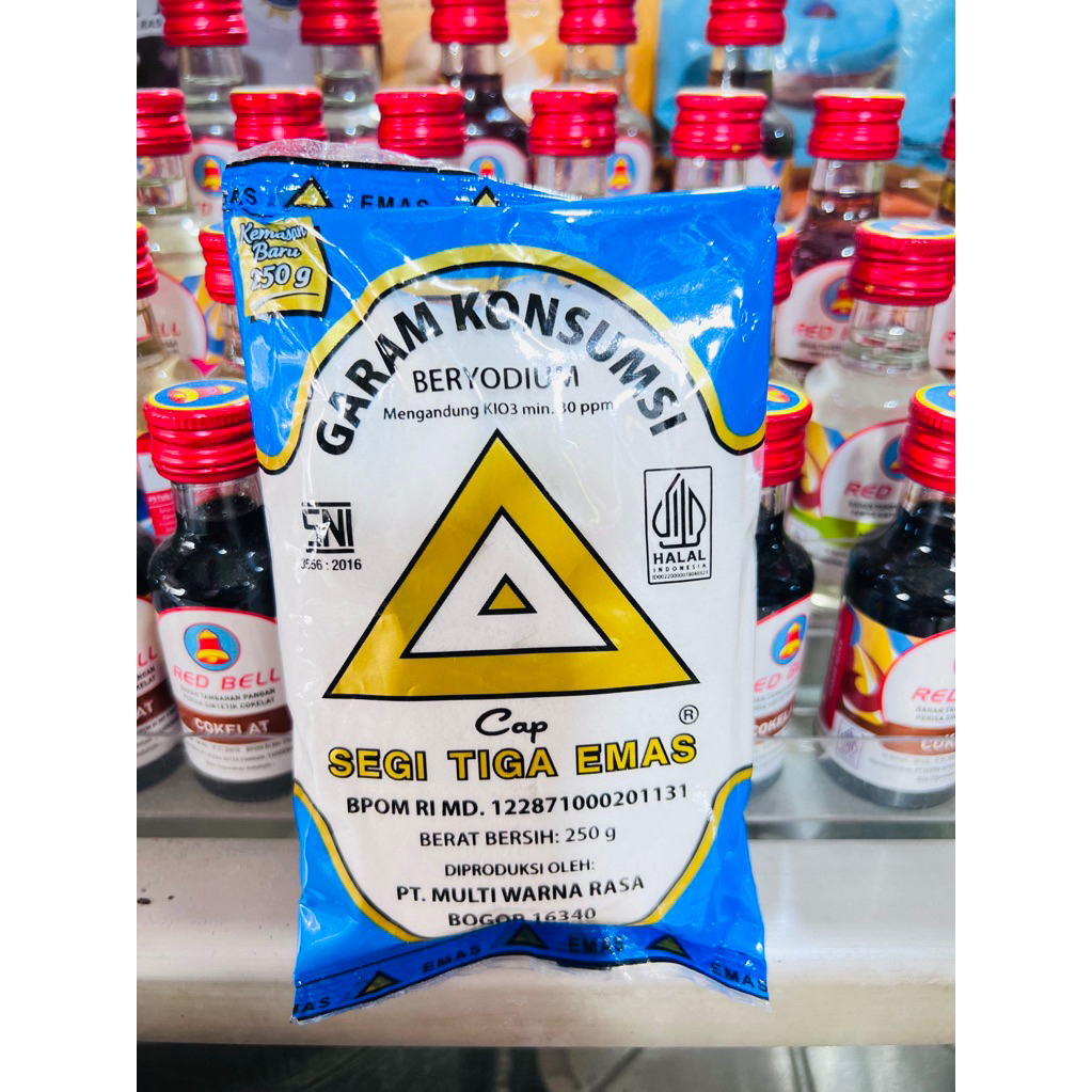 

Garam konsumsi / garam dapur / segitig emas / garam beryodium