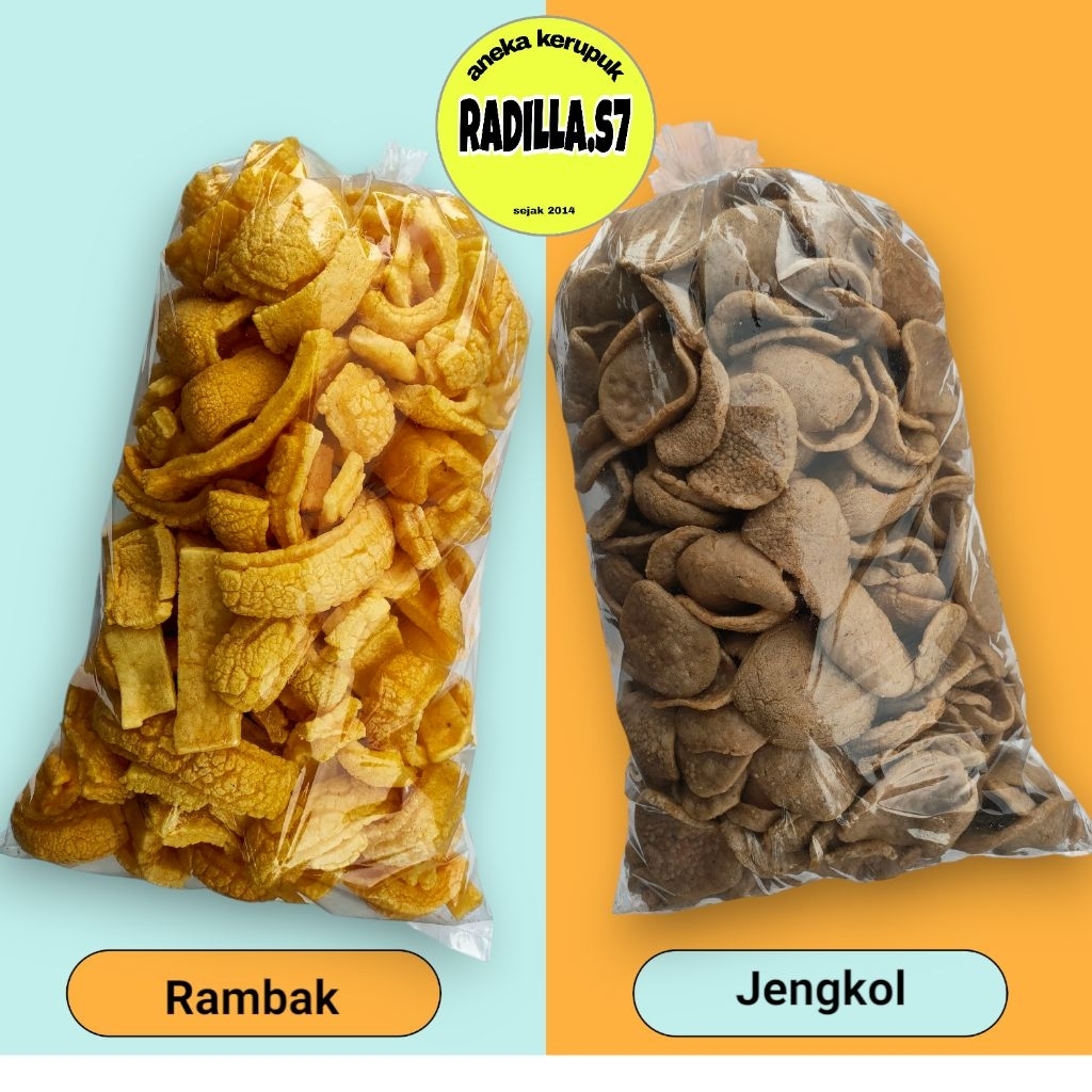 

500 gram kerupuk rambak panjang.