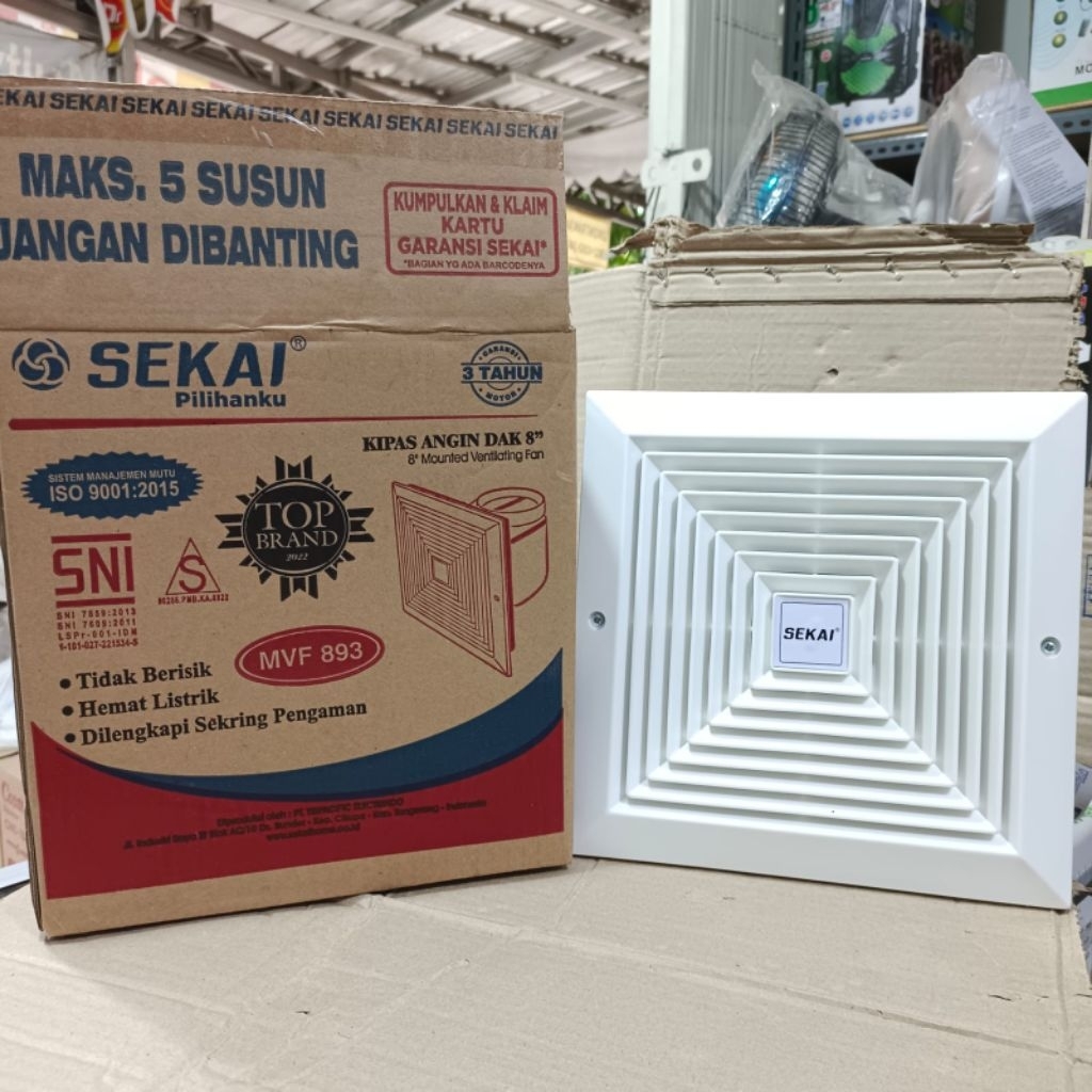 Sekai Kipas Angin Dak Exhaust Tipe Langit-Langit MVF 893 MVF893