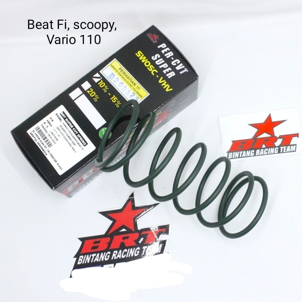 Per CVT BRT Motor Beat Fi, Vario 110,Scoopy Ukuran 1000,1500,2000 RPM