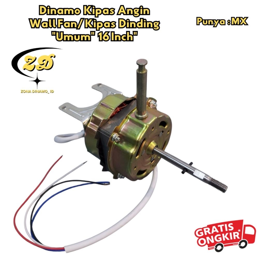 Dinamo Kipas Angin Dinding 16 inch / Dinamo Kipas RRT Wallfan 71x16 Kipas Dinding