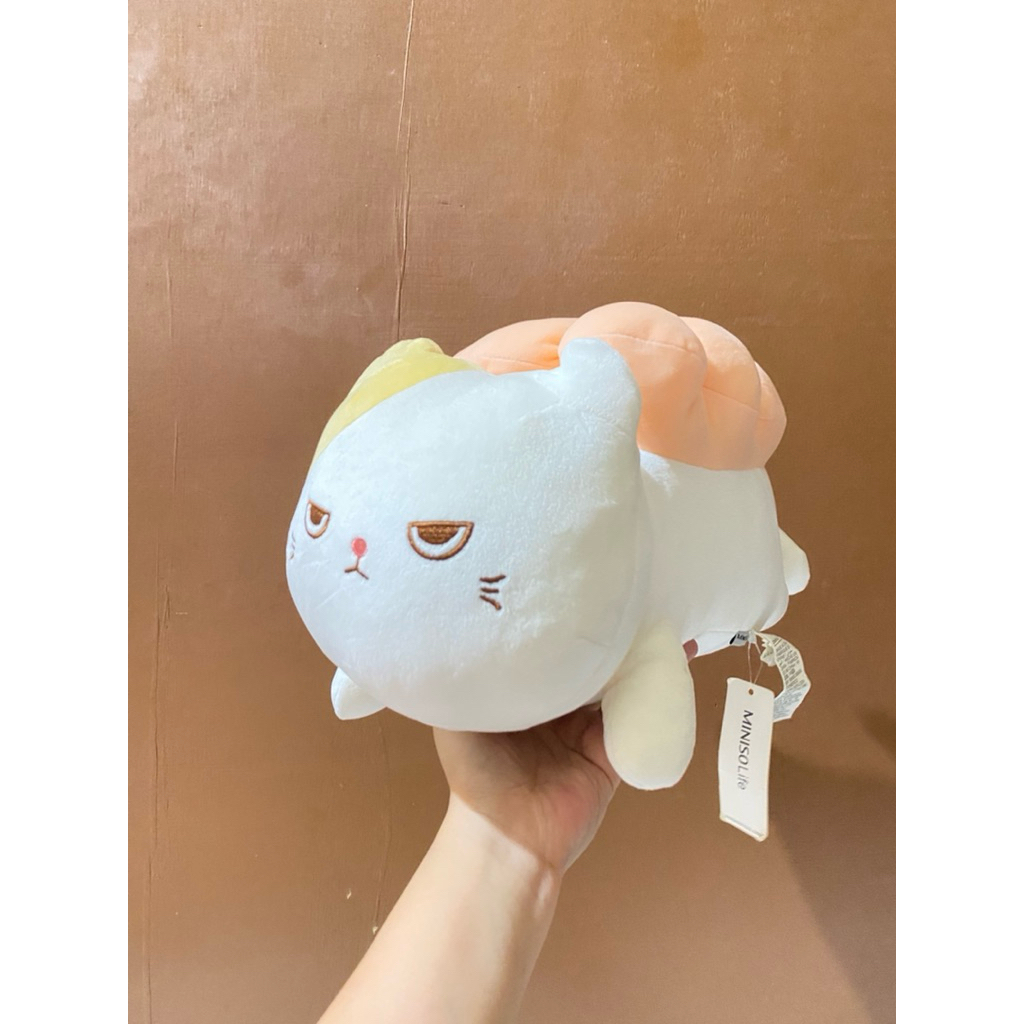 Boneka Karakter Sushi Cat size 34x20x18cm  Original / Boneka Kucing Sushi / Boneka Miniso / Boneka K