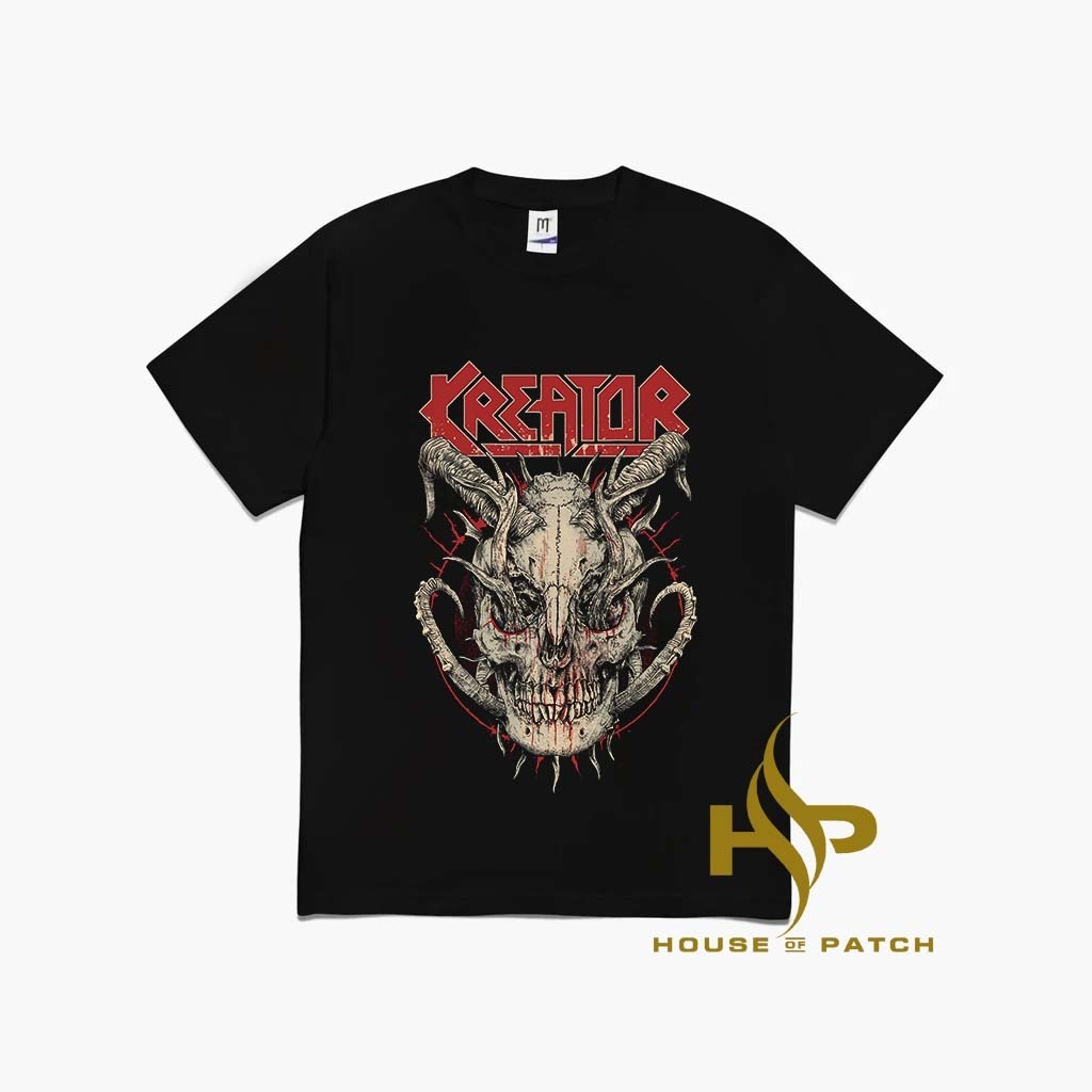 KAOS BAND KREATOR TAG MERCHCONS SIZE LUAR / KAOS MUSIK DISTRO - HOUSE OF PATCH