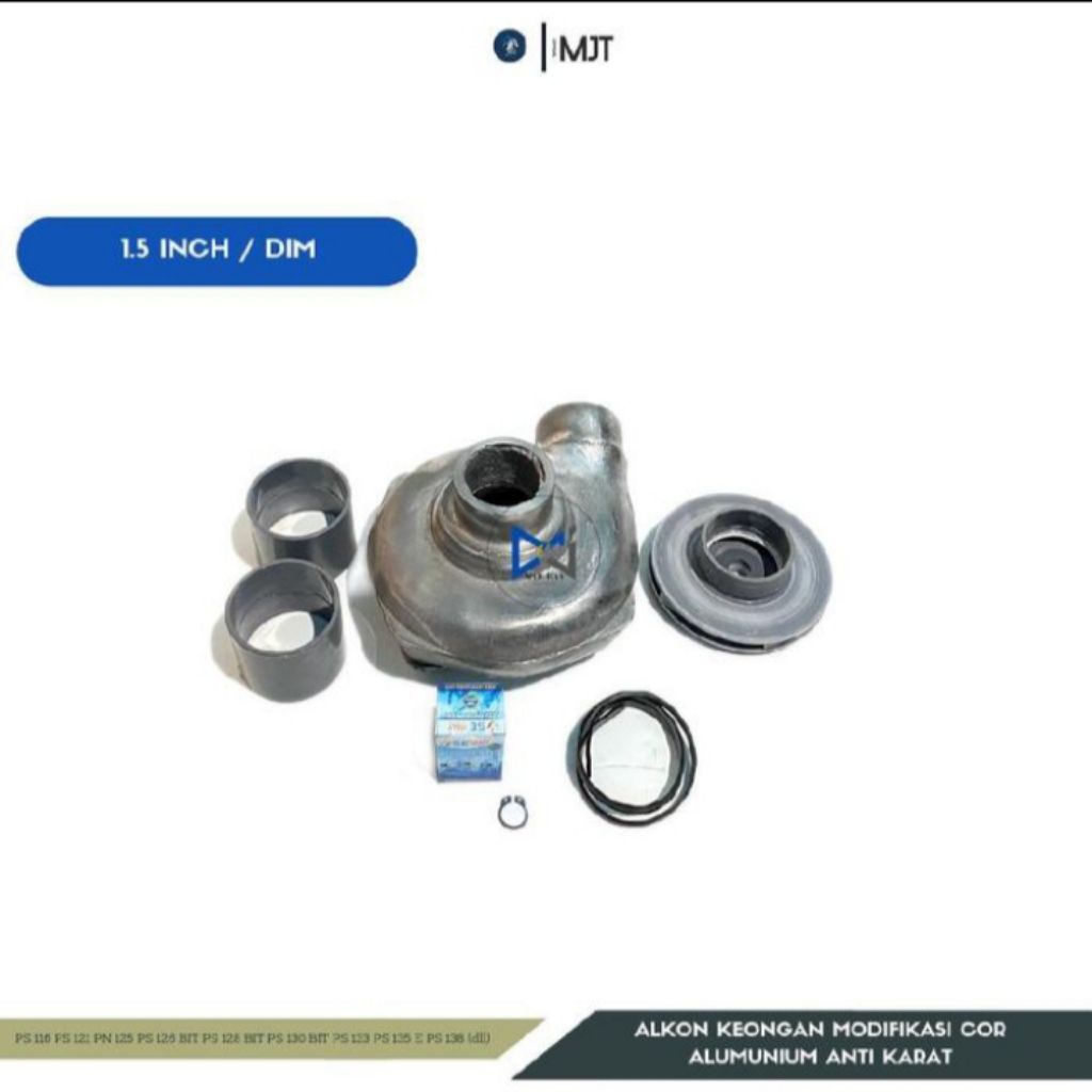 SPAREPART ALKON COR ALUMUNIUM POMPA AIR SHIMIZU PIPA 1.5 INCH