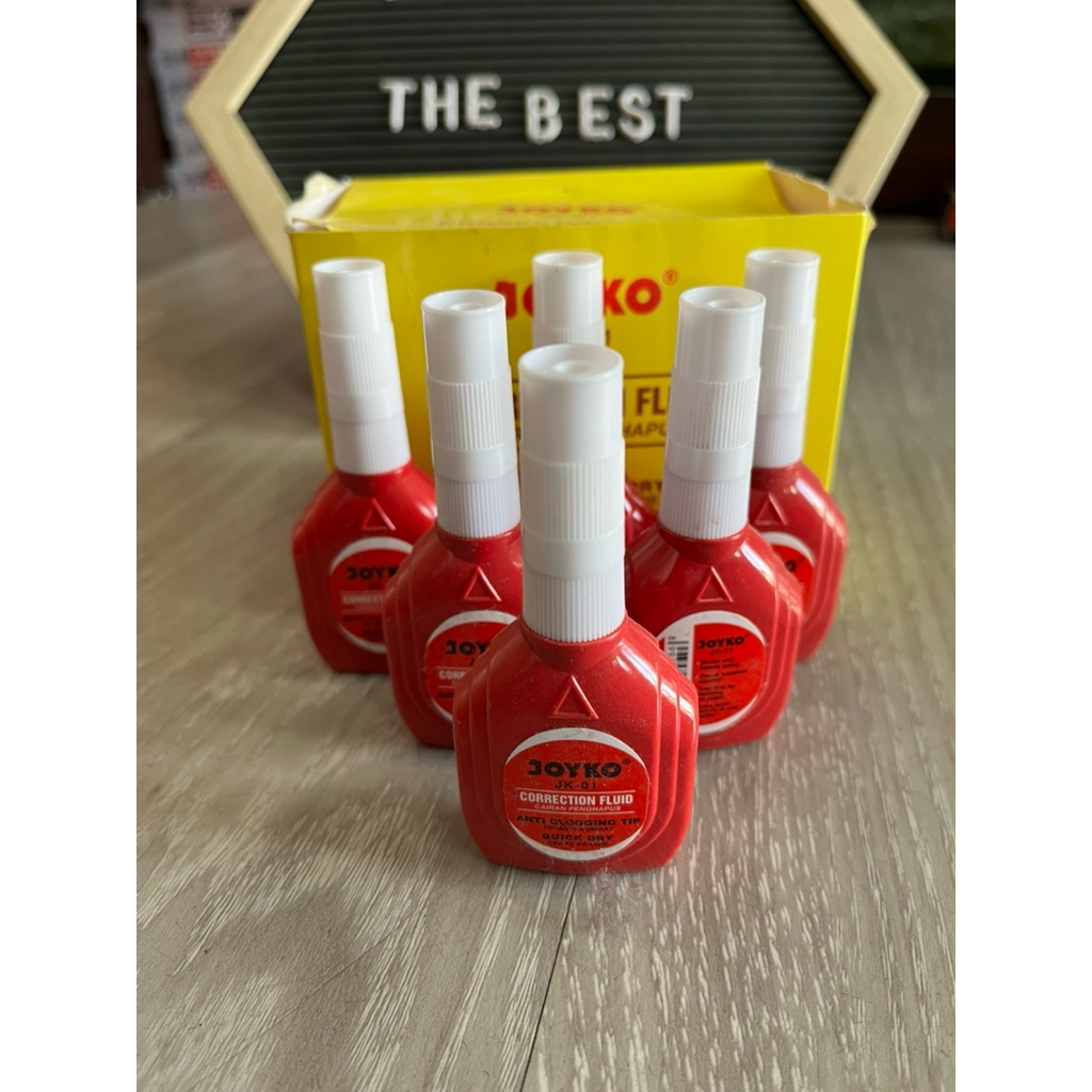 

Tipe X Fluid Cair Joyko JK-01 Perlengkapan Sekolah