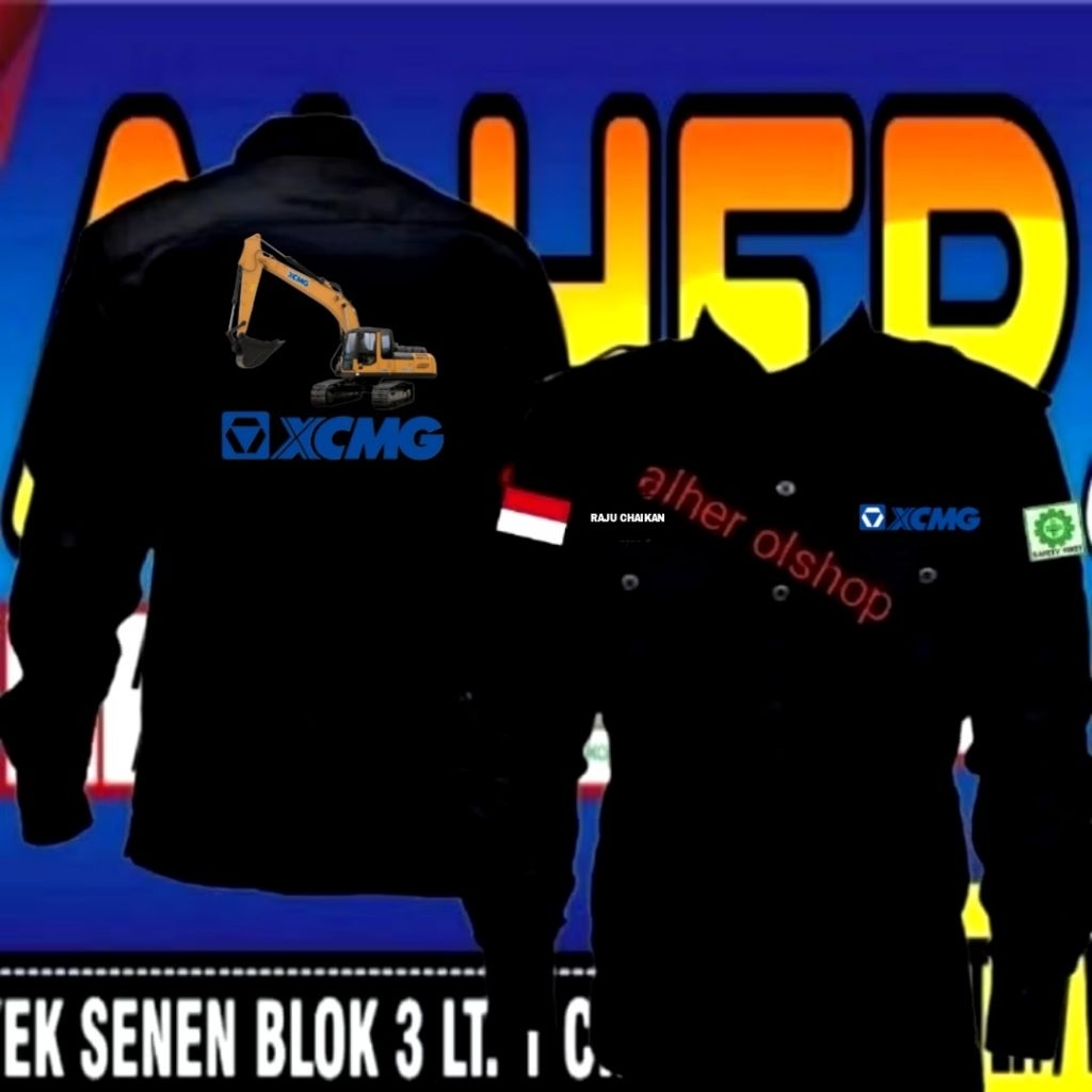 new kemeja XCMG baju XCMG seragam XCMG Pdh XCMG Pdl XCMG baju kerja XCMG seragam kerja XCMG Pdh kerj
