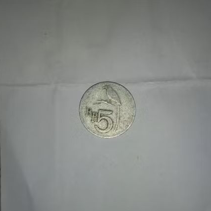 uang kuno koun 5 rupiah 1970