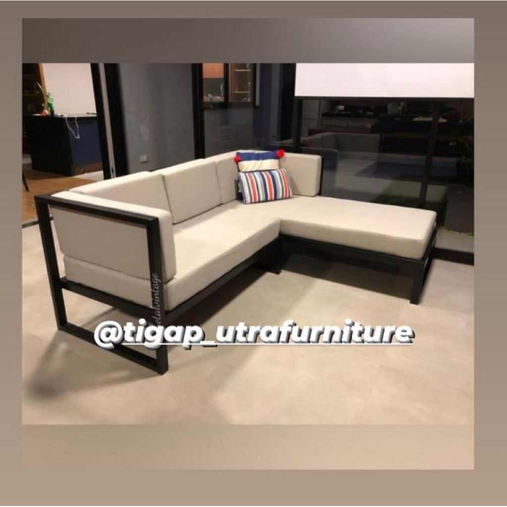 kursi sofa minimalis bantalan premium