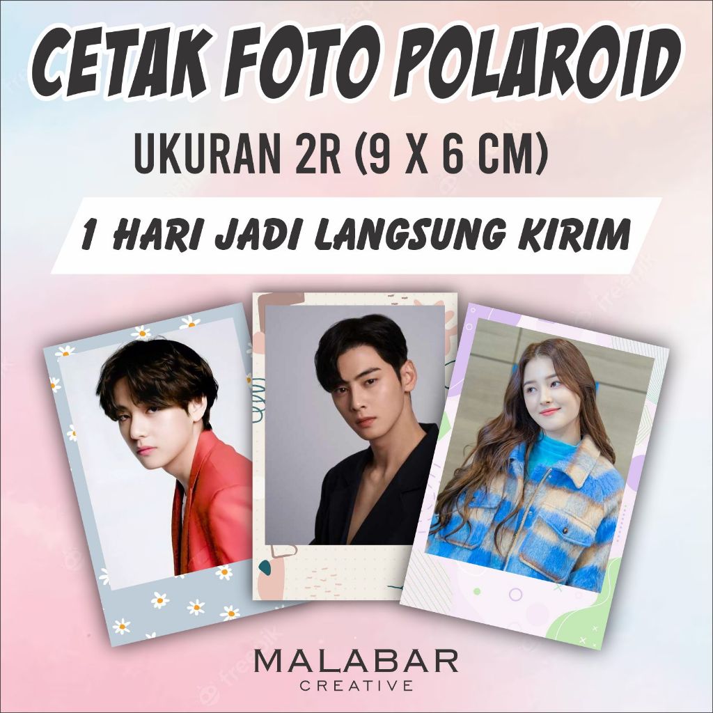 

CETAK FOTO POLAROID 2R FREE LAMINASI GLOSSY