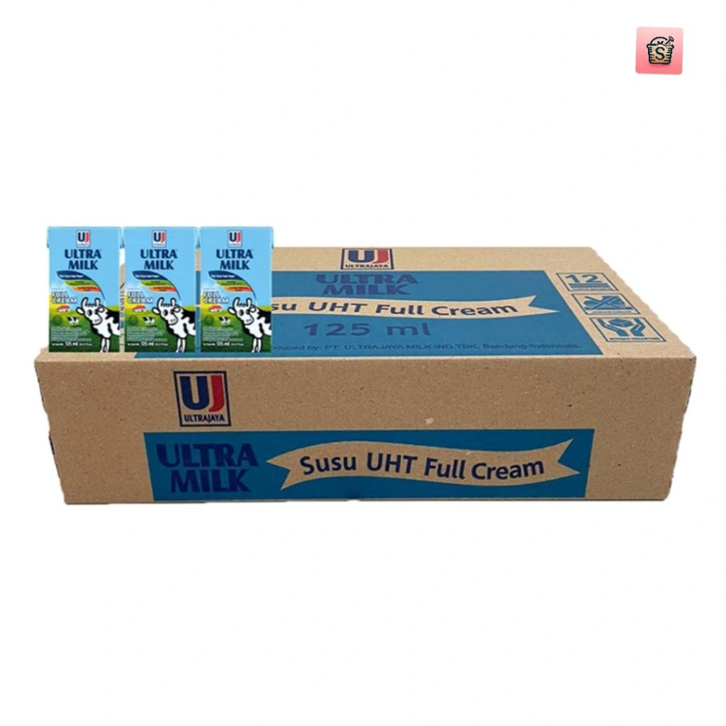 

Susu Ultra Milk UHT Rasa Full Cream 40 x 125 ml - Karton
