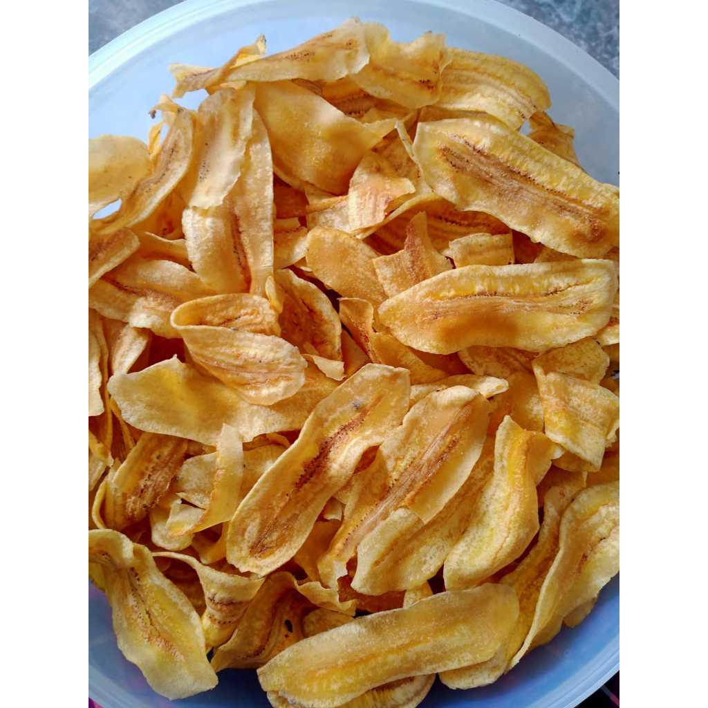 

Kripik Pisang Asin Gurih - keripik pisang kepok asin gurih Renyah crispy 1KG