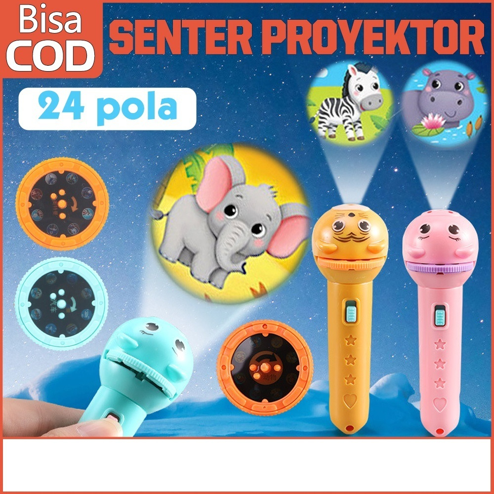 Mainan Projektor untuk Anak-anak / Senter Anak Proyektor Gambar / Mainan Anak Senter Proyektor / Fun