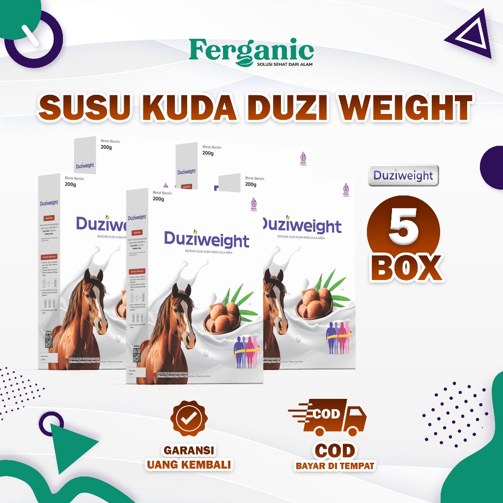 

Duzi Weight - Susu Kuda Penambah Berat Badan Duziweight Paket 5 Box