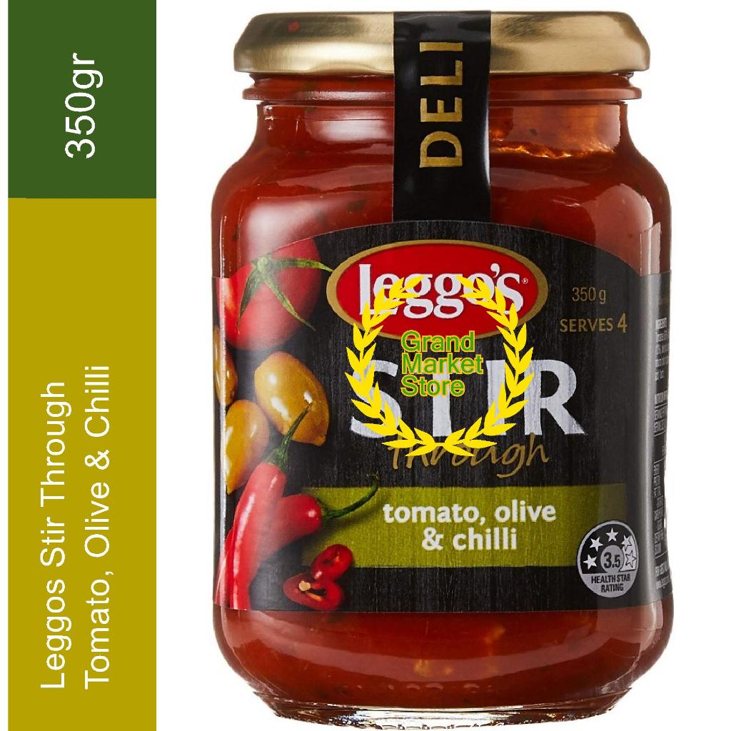 

Leggos Stir Through Tomato, Olive & Chilli 350 gr 350gr Leggo's Stir Import Australia Promo Murah
