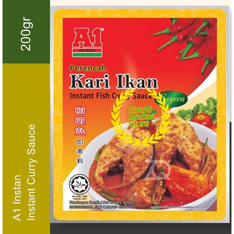 

A1 Instan Fish Curry Sauce 200gr / Perencah Kari Ikan Bumbu Kari Ikan