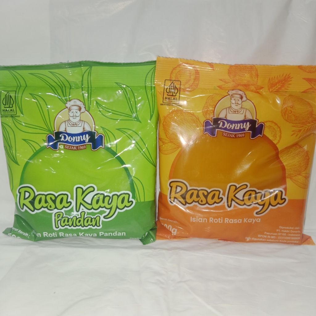 

Donny Isian Roti Rasa Pandan / Kaya 500 g | Selai Pandan / Kaya