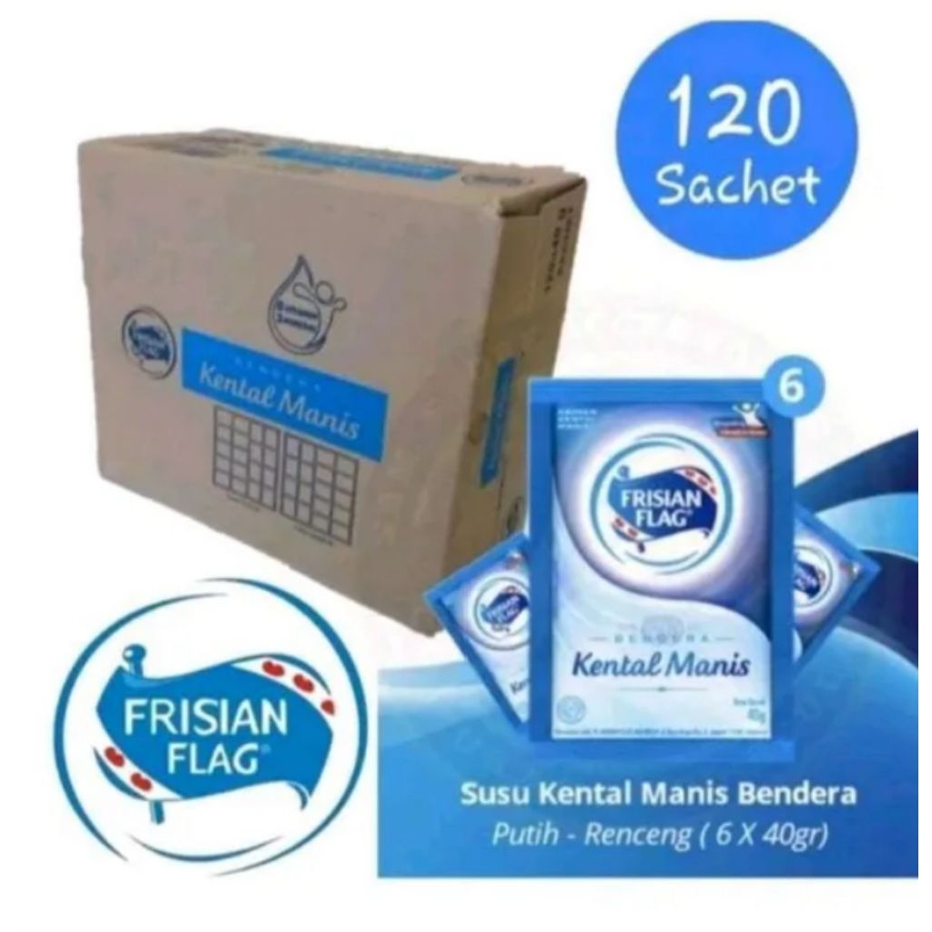

susu Frisian flag sachet perdus isi 20rcg x6