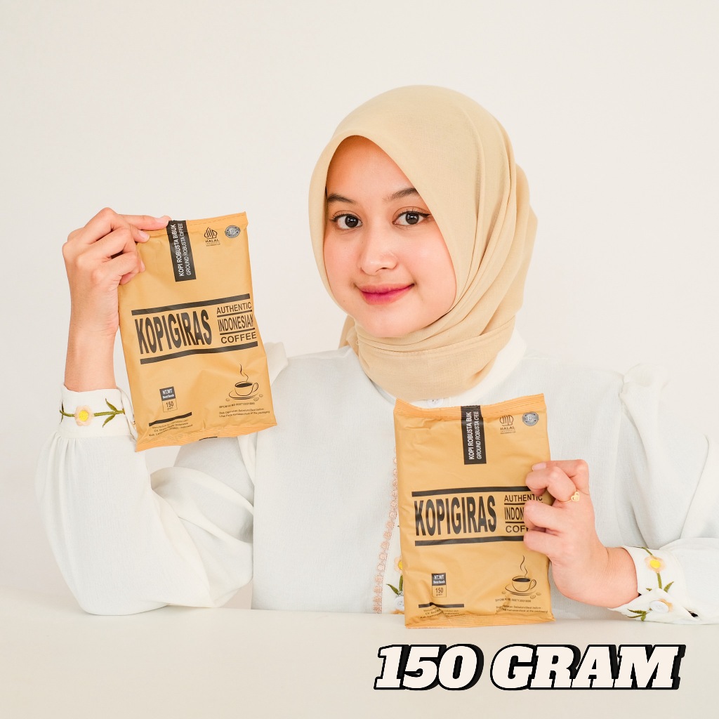 

Kopi Giras 150gr – Kopi Robusta Asli, Kopi Bubuk Strong & Nikmat