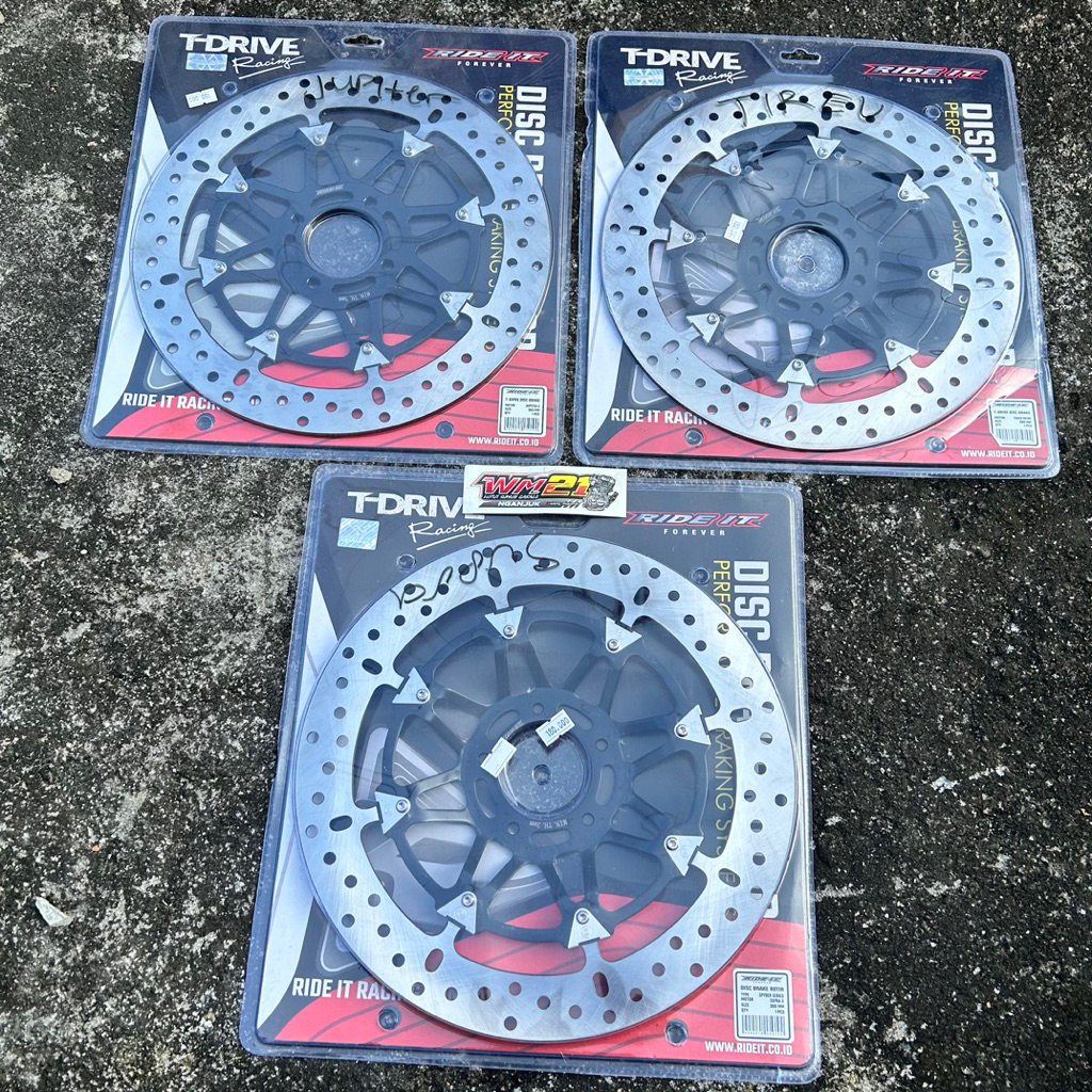 PIRINGAN CAKRAM DEPAN TDRIVE HITAM T-Drive jupiter baut 4 300 mm t drive