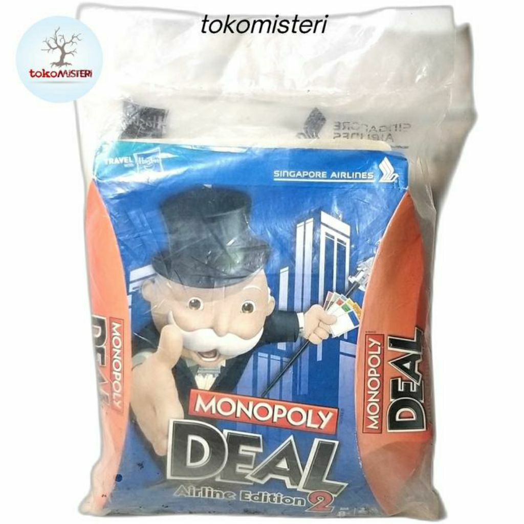 Board Game Boardgame Monopoli Pesawat Singapura Monopoly Deal Singapore Airlines Airline Edition 2 S