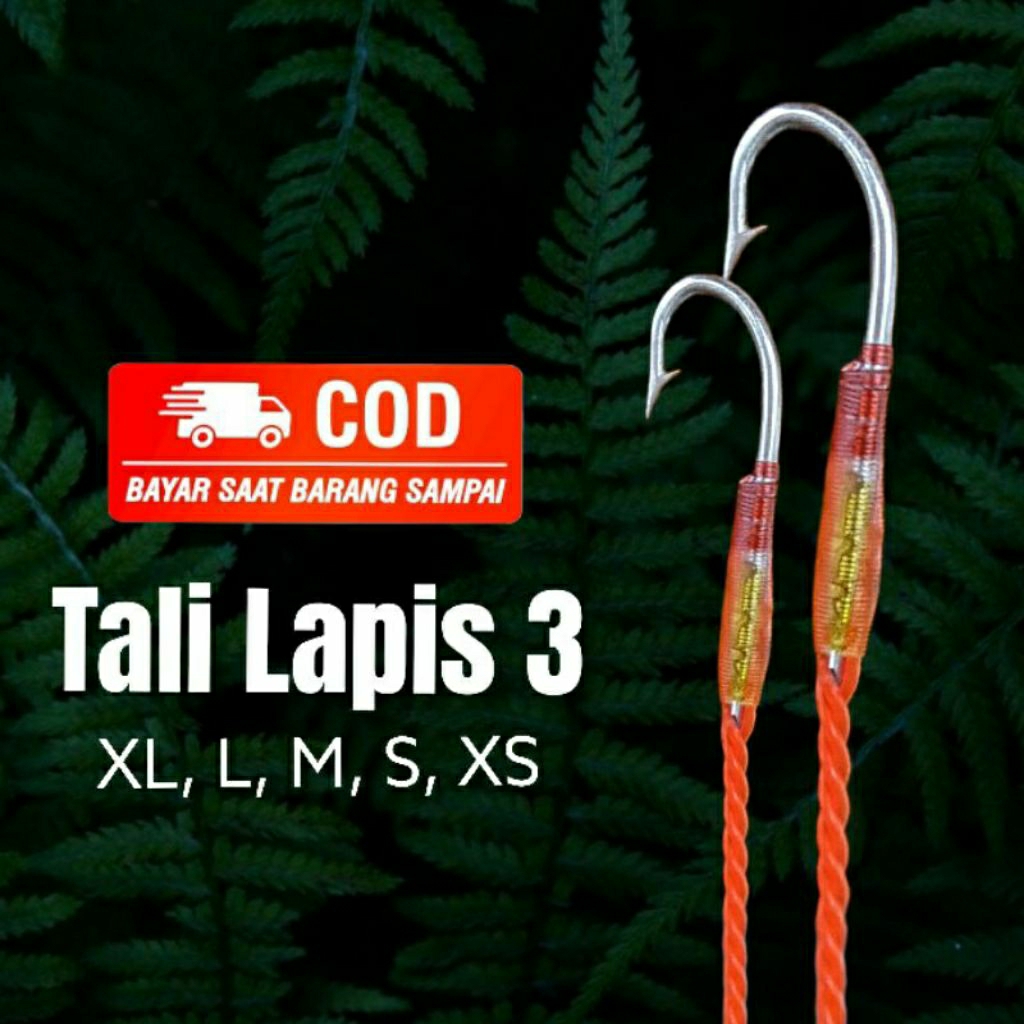 kail pancing belut Urek belut Baja India Siap pakai 3 Lapis