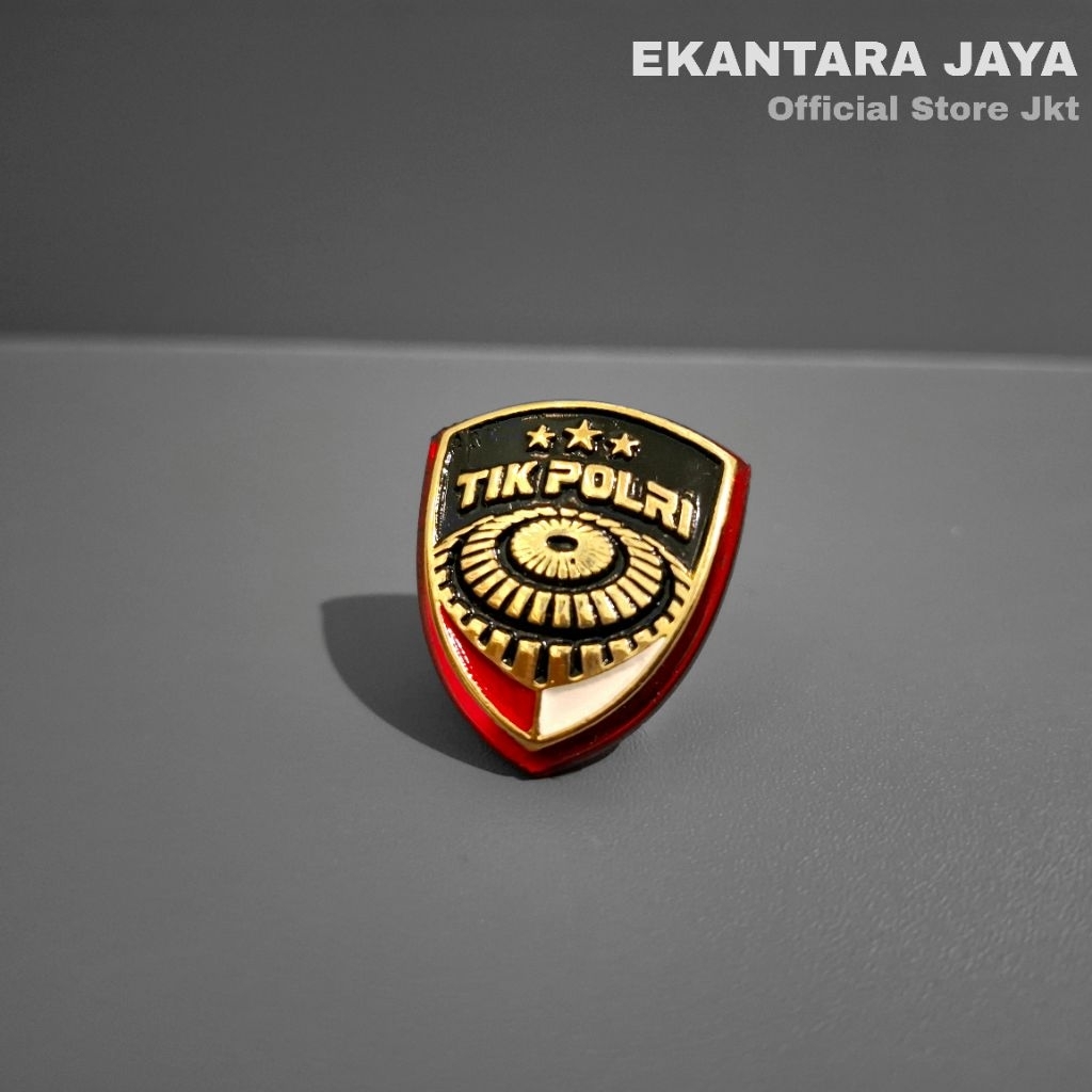 Pin TIK Polri/Brevet TIK Polri/Brivet TIK Polri/Bross TIK Polri Full Mika Glossy Premium