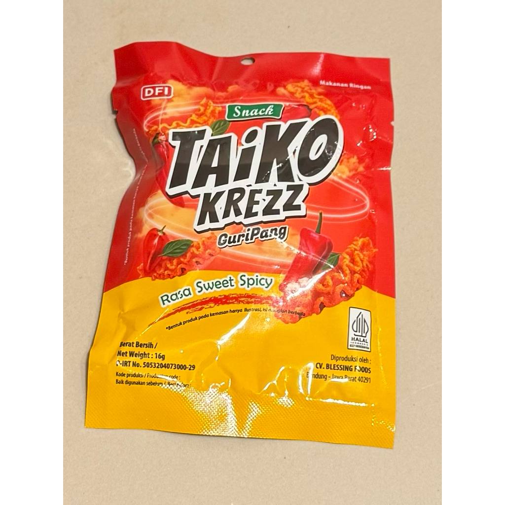 

Snack Merk TaikoKrezzz Guripang 16gram