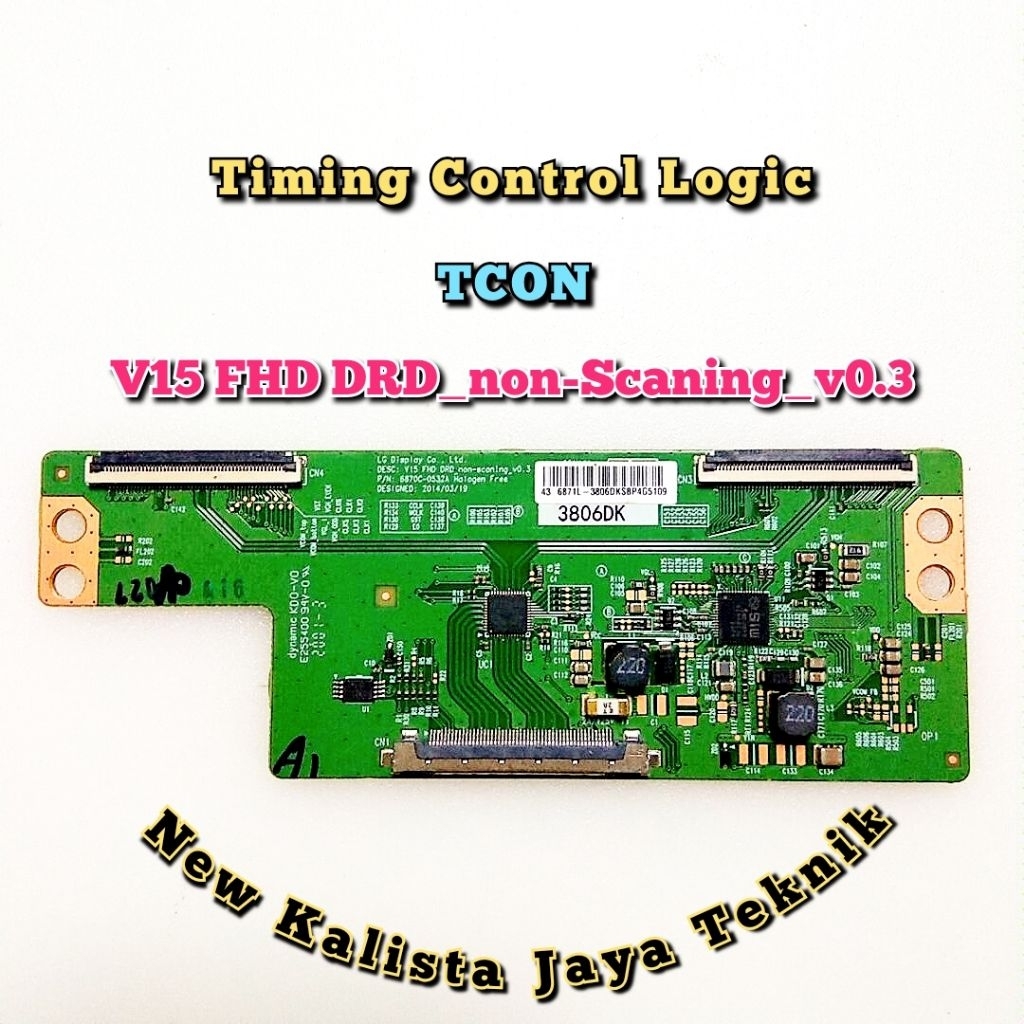 TCON V15 FHD DRD NON SCANING V0.3 ORIGINAL BARU 6870C 0532A TCON TV LGD V15 TIKON 6870C-0532A TICON 