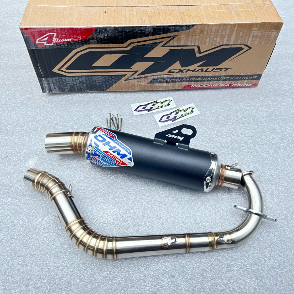Knalpot Beat Deluxe Genio Scoopy inlet 38/42/45/50 Original DHM Racing Exhaust