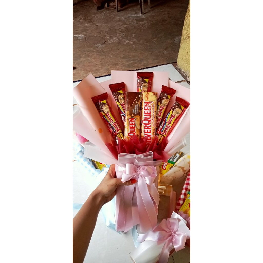 

buket snack beng-beng+silverqueeen