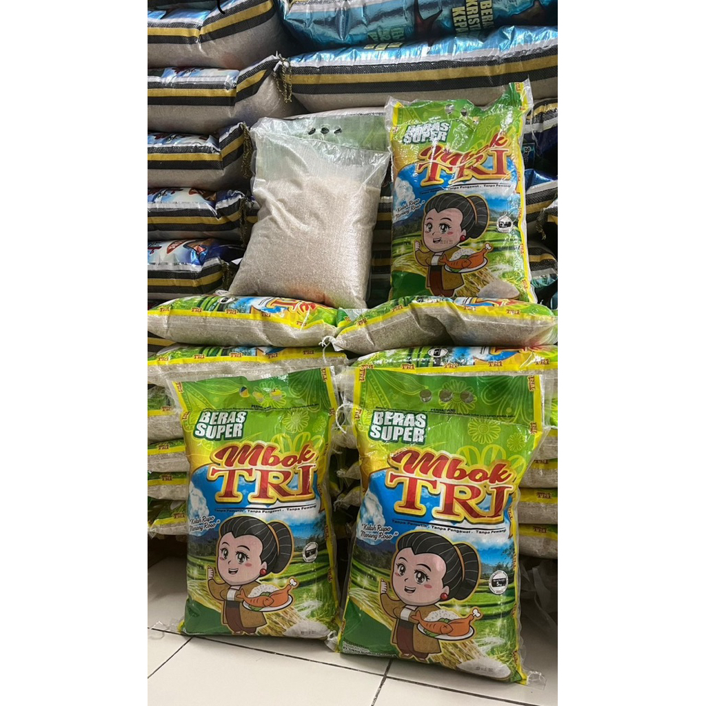 

BERAS SUPER MBOK TRI Kemasan 5kg