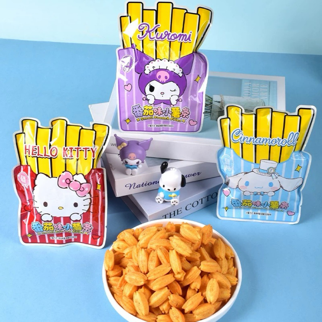 

[READY STOCK] SANRIO MINI FRIES SNACK LUCU KARAKTER KUROMI HELLO KITTY CINAMONROLL