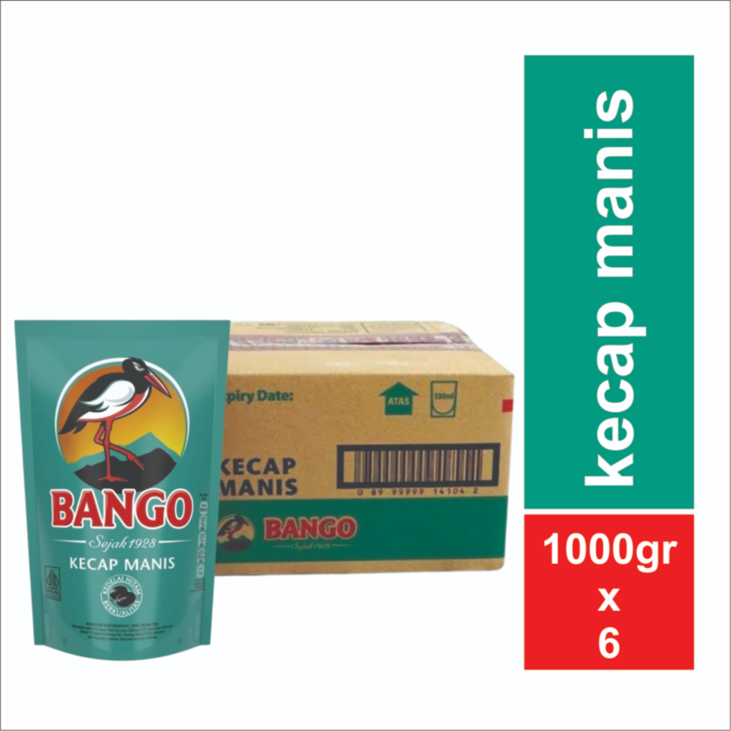 

BANGO KECAP MANIS 1 KARTON 6X1000GR POUCH