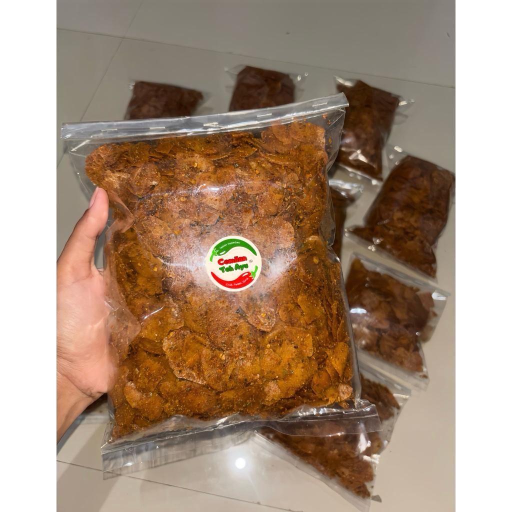 

500gr Moring pedas | Molring pedas | Cimol kering pedas | Cemilan pedas