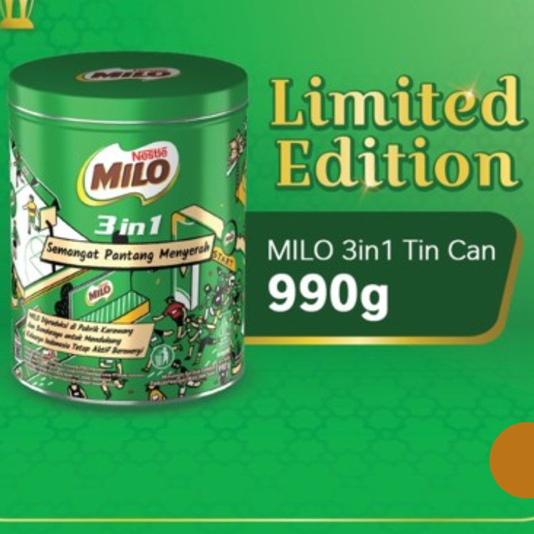 

Forcysn Nestle Milo Active-Go 3In1 Minuman Bubuk Cokelat Kaleng Berat 990Gr