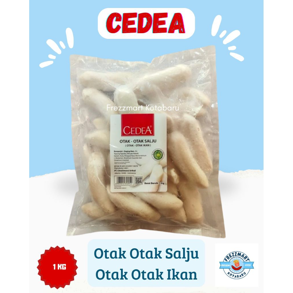 

CEDEA Otak Otak Salju - Otak Otak Ikan 1 KG Halal Frozen Food Fresh - Frezzmart Kotabaru