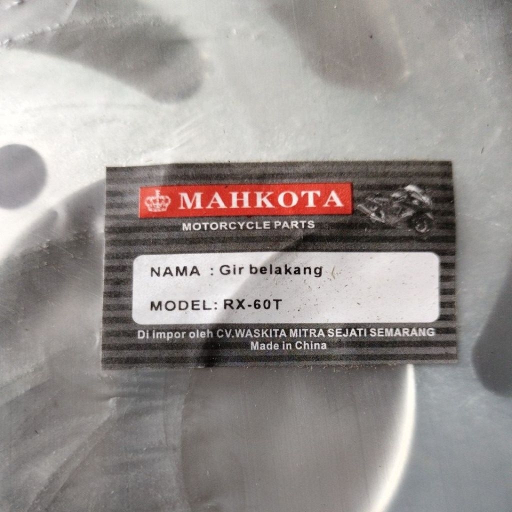 gir/ger/gigi tarik belakang Yamaha 60t rx,fizr,vegar, cripton, Yupiter