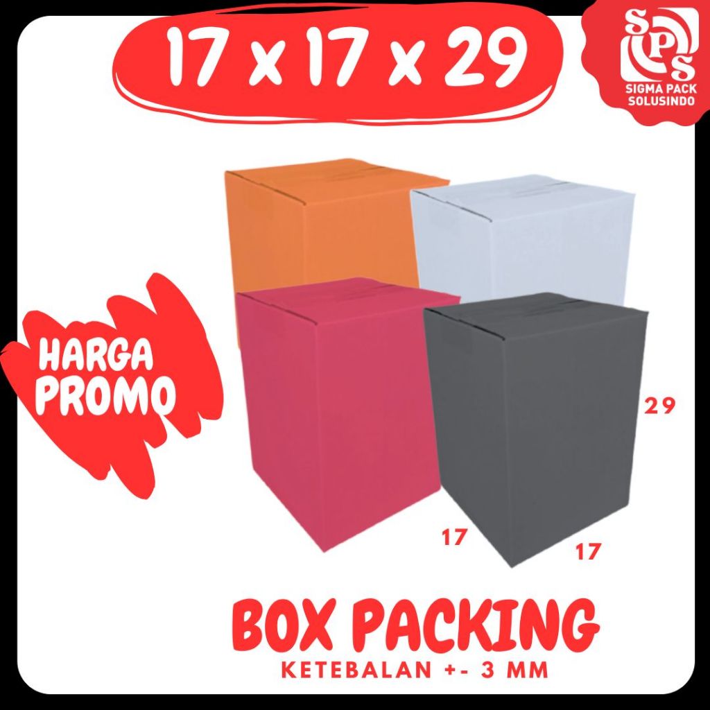 

Karton 17x17x29 Kardus A1 Packing Dus Kotak Kemasan Box Aksesoris Souvenir Sparepart Obat Madu