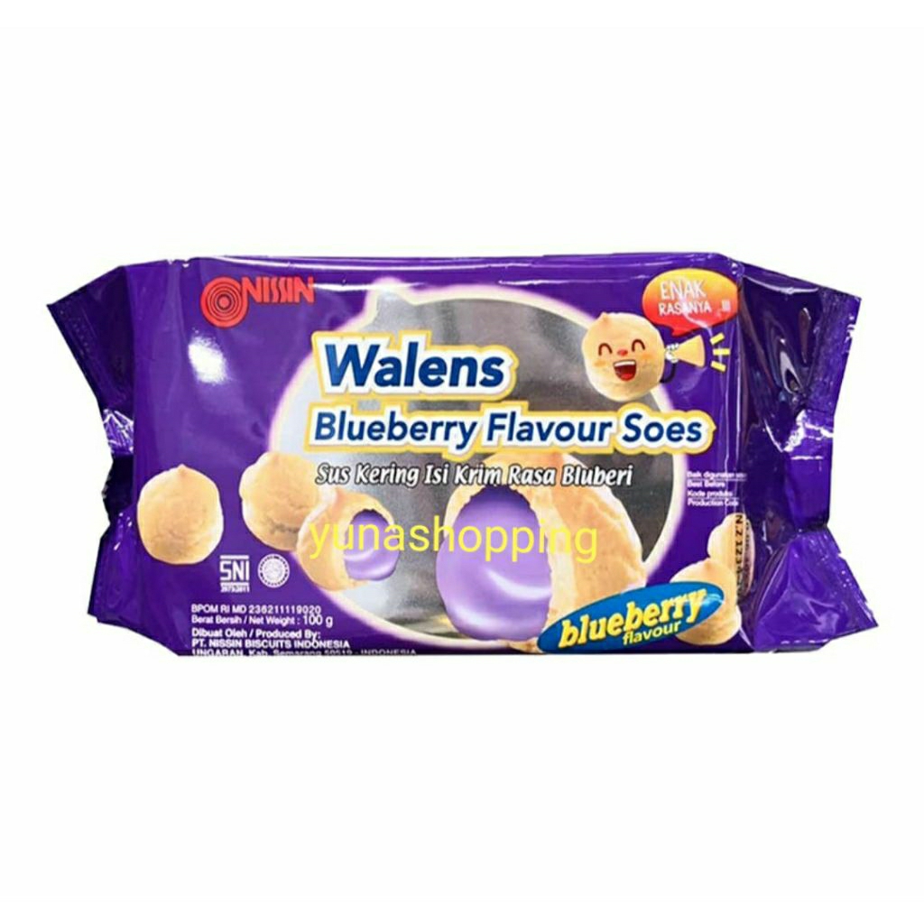 

Nissin walens blueberry sus kering rasa bluberi 100g