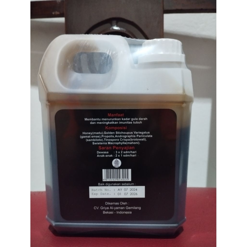 

Madu super Al YAMAN hitam pahit gamat insulin