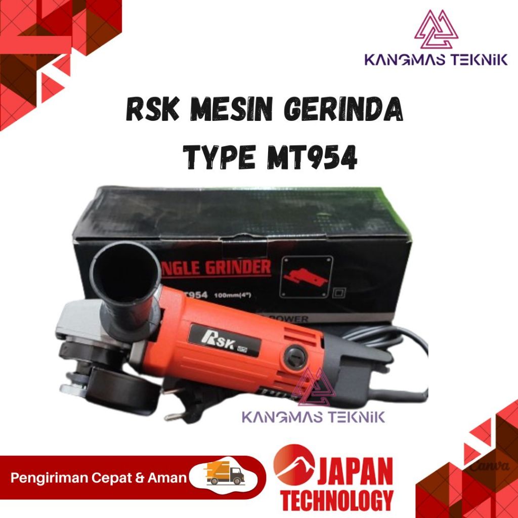 MESIN GERINDA gerinda RSK MT954-BONCHI MOD.954 gerinda maktec MAKTEC angle grinder gerinda tangan ma