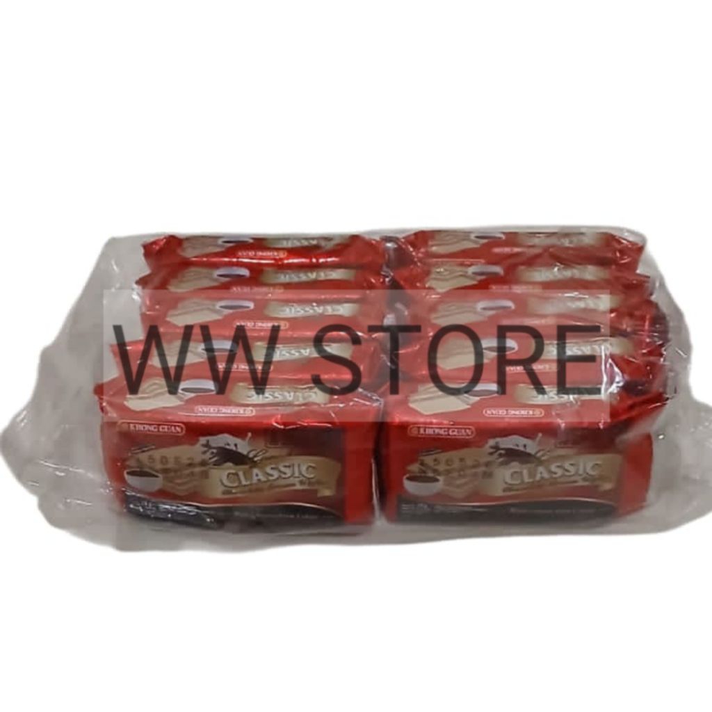 

Biskuit Wafer dengan krim coklat cokelat halal MUI KHONG GUAN Grand CLASSIC Chocolate Cream Wafer isi 10x18g