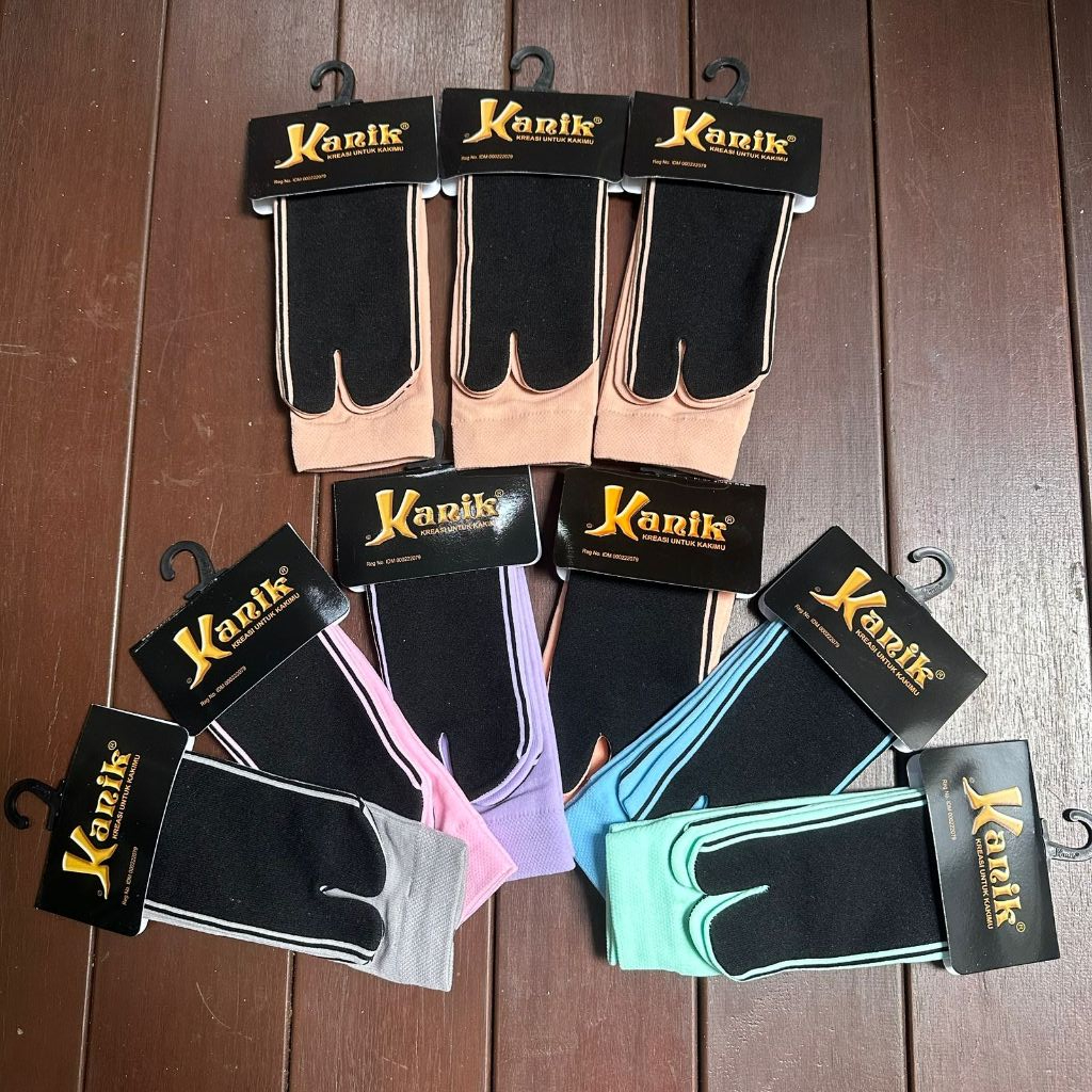 Grosir 12 Pasang 1 Lusin Kaos Kaki Muslim Wanita Merk Kanik terlaris