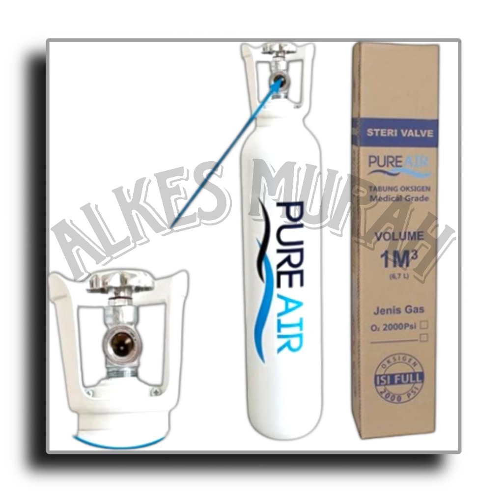 Tabung Oksigen 1m3 +isi/Tabung oksigen murah/Tabung oksigen pure air